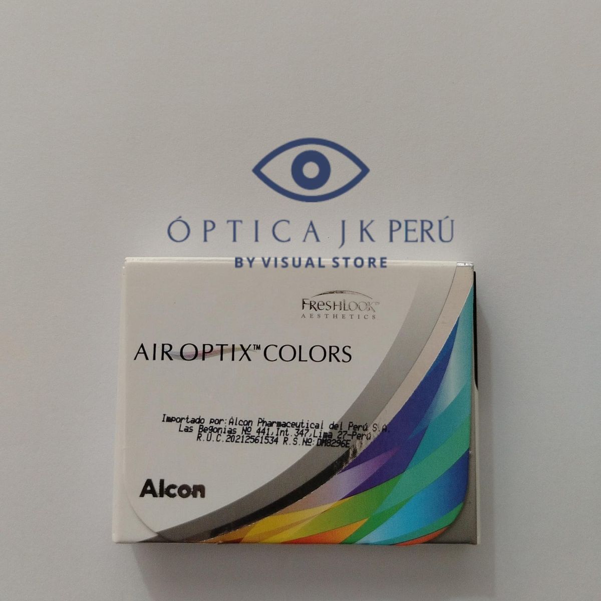 JK - Air Optix Colors Hidrogel de Silicona MIOPÍA -250 GRAY GRIS