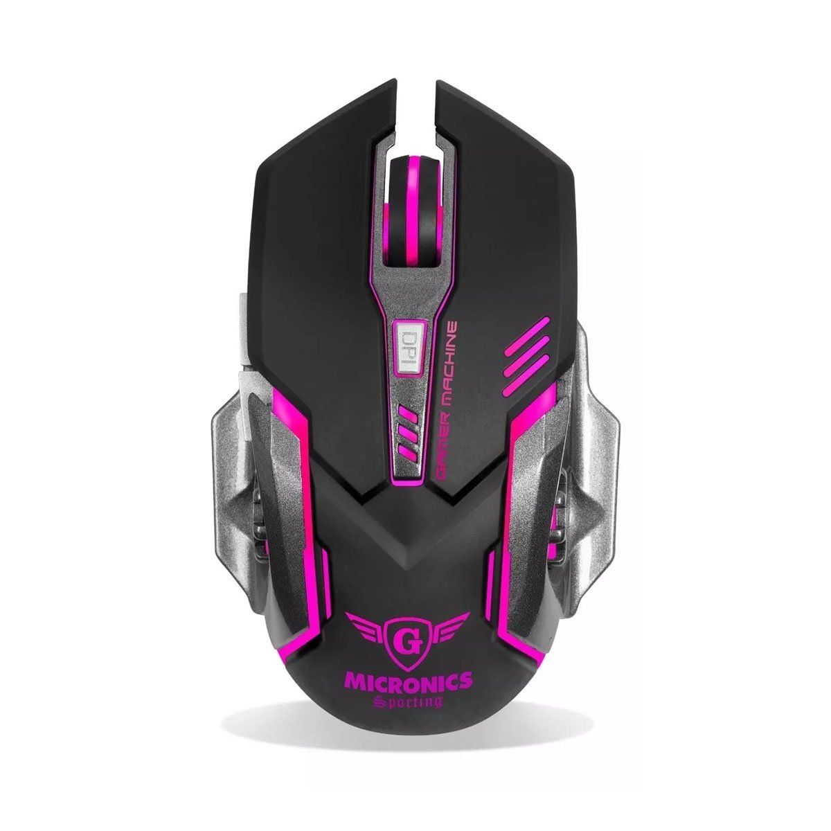 MICRONICS - Mouse Usb Led Gamer 6 Botones Sporting Mic M838 Micronics