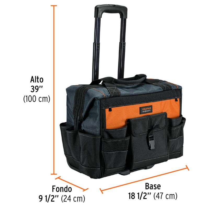 TRUPER - Maleta uso industrial portaherramientas con ruedas Truper