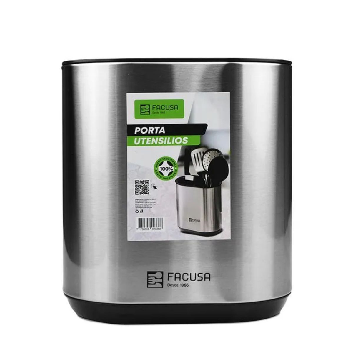 FACUSA - Porta Utensilios de Cocina Acero Inox - 10133540