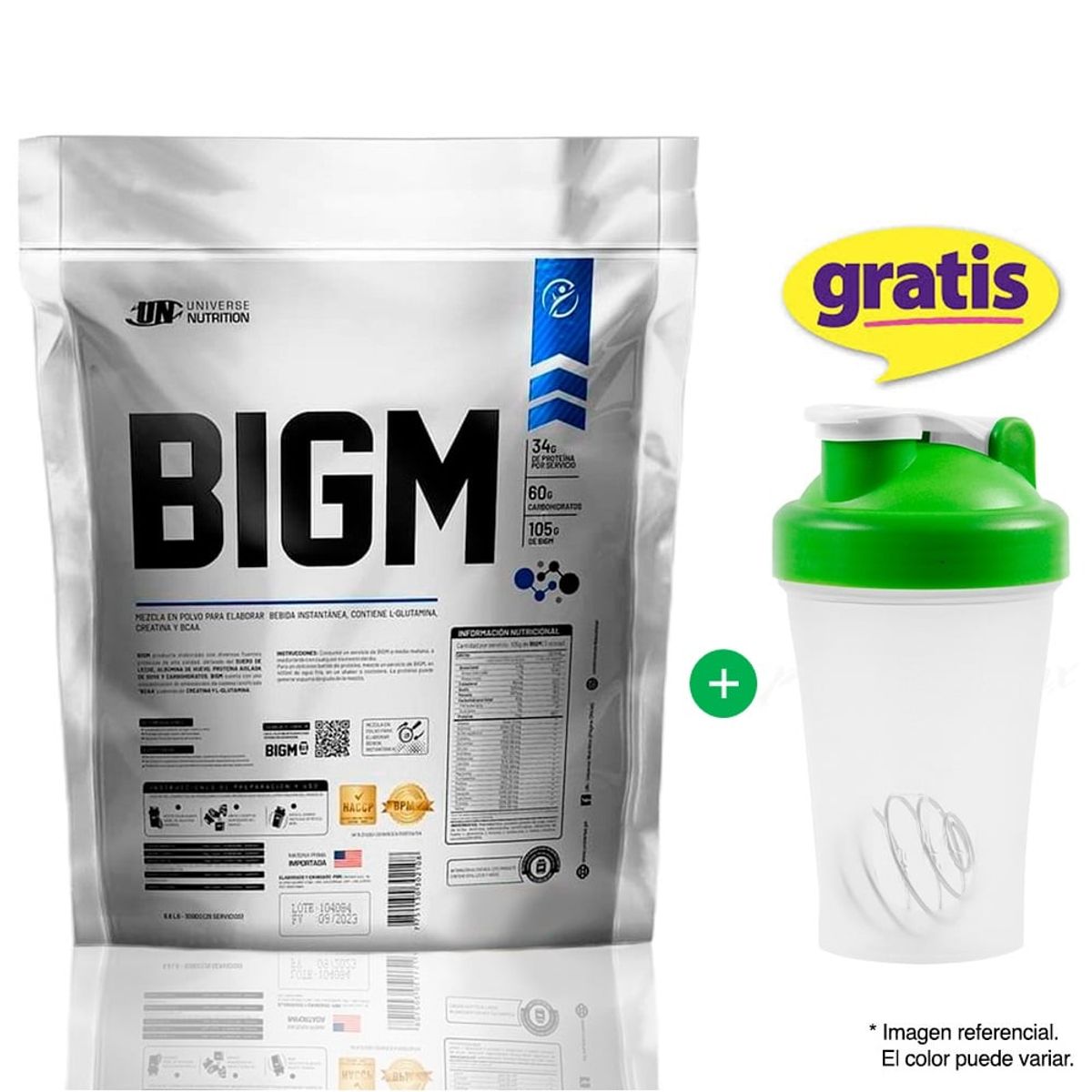 Universe Nutrition - Proteína Universe Nutrition Bigm 3 Kg Vainilla + shaker