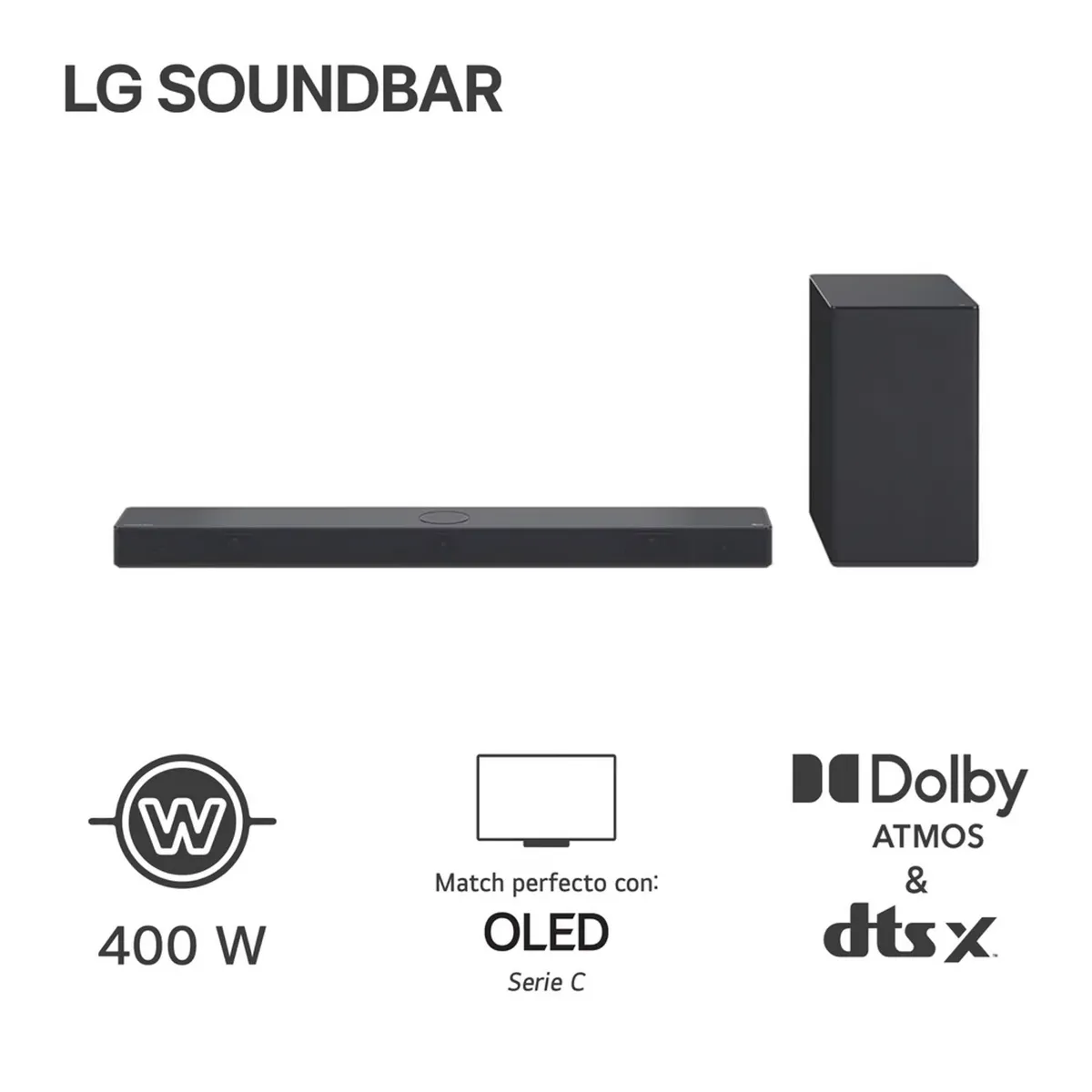 LG - Soundbar LG SC9S 400W Bluetooth Dolby Atmos
