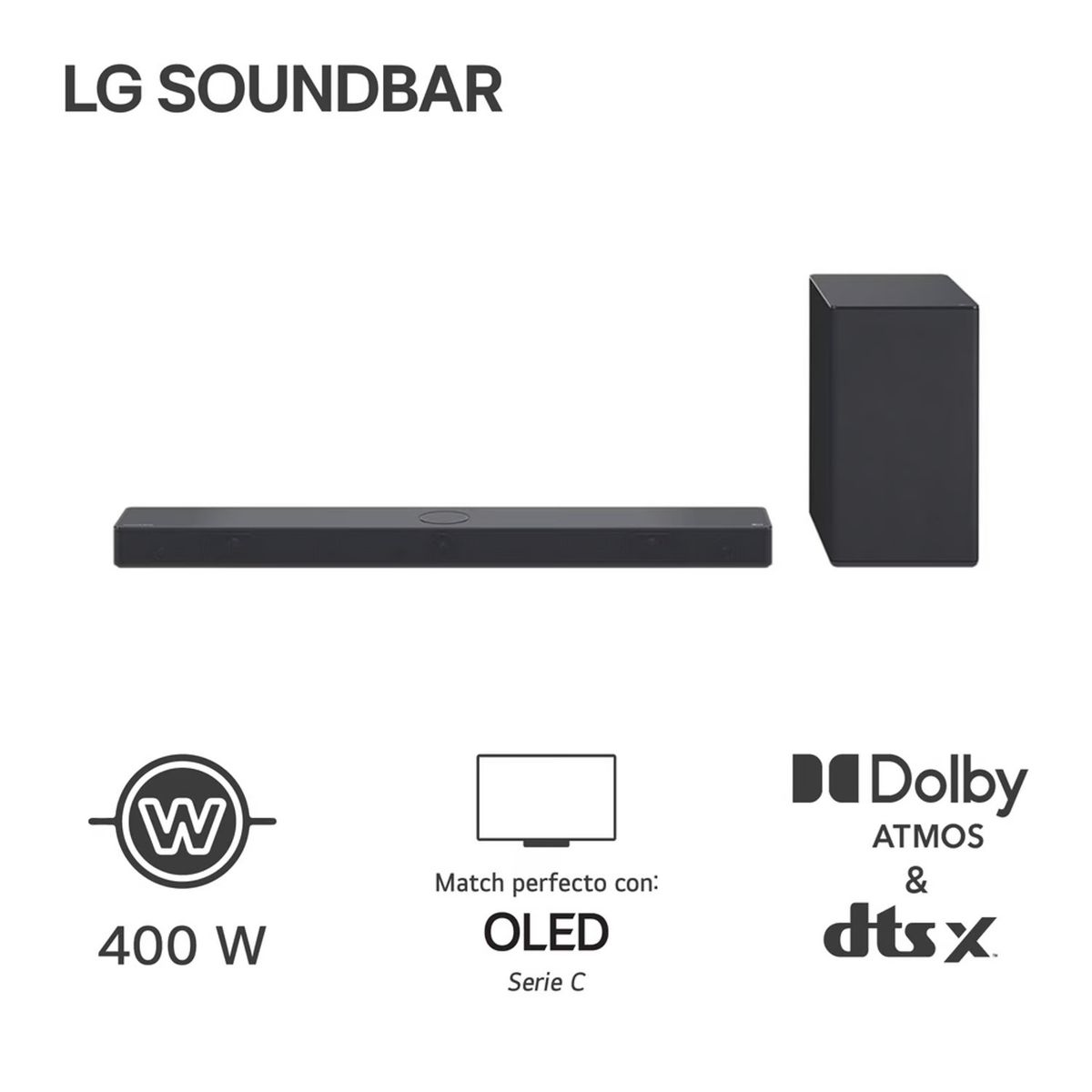 LG - Soundbar LG SC9S 400W Bluetooth Dolby Atmos