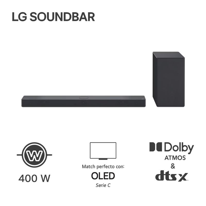 LG - Soundbar LG SC9S 400W Bluetooth Dolby Atmos