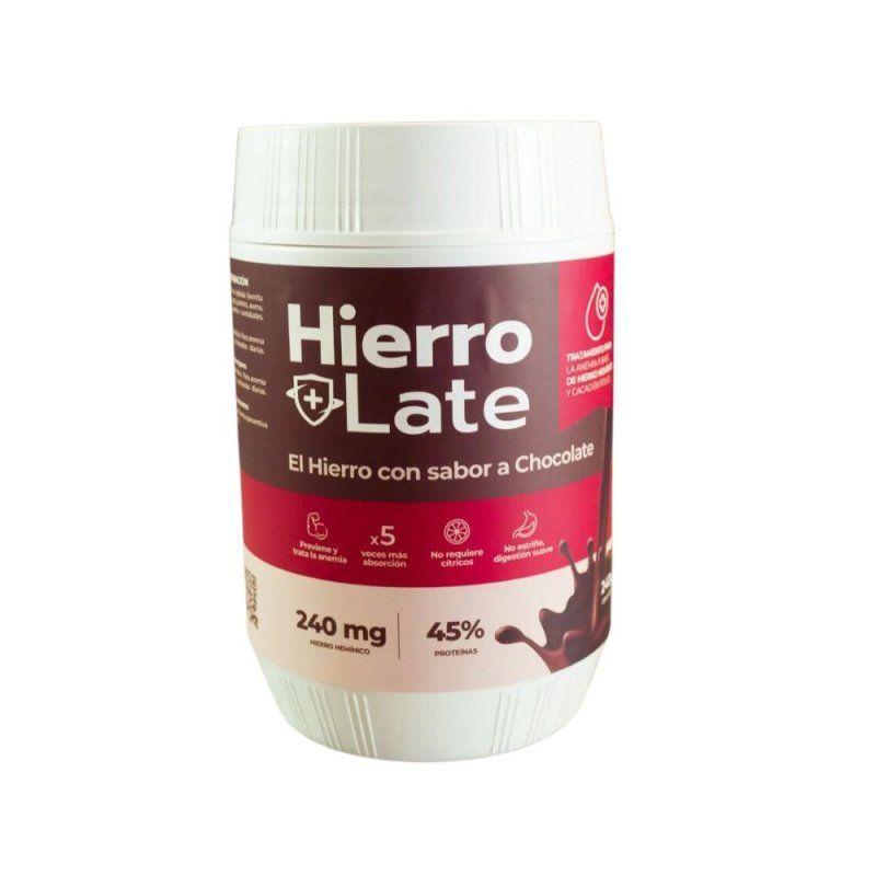 GENERICO - Hierro Late Cacao en Polvo con Hierro Hemínico - Andina Foods