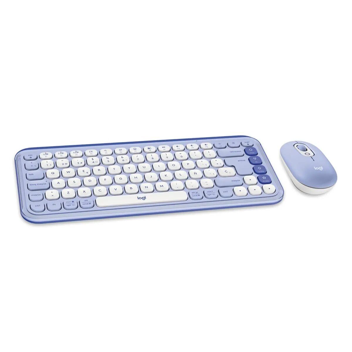 LOGITECH - Teclado Logitech + Mouse Pop Icon Lilac