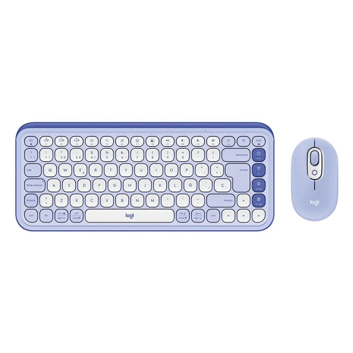 LOGITECH - Teclado Logitech + Mouse Pop Icon Lilac