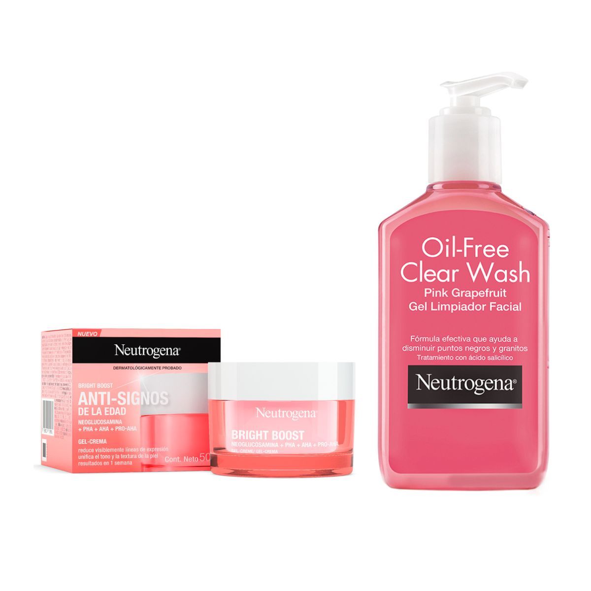 NEUTROGENA - Neutrogena Pack Facial Limpiador + Hidratante Antiedad