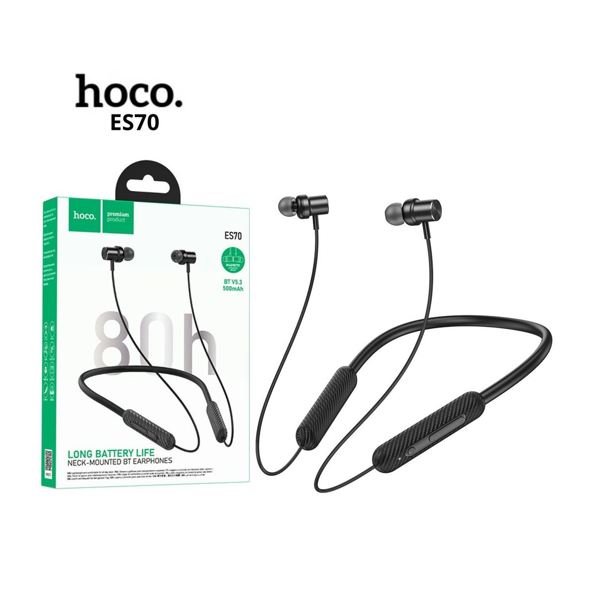 HOCO - Auriculares Deportivos Bluetooth V5.3  80hrs HOCO - ES70