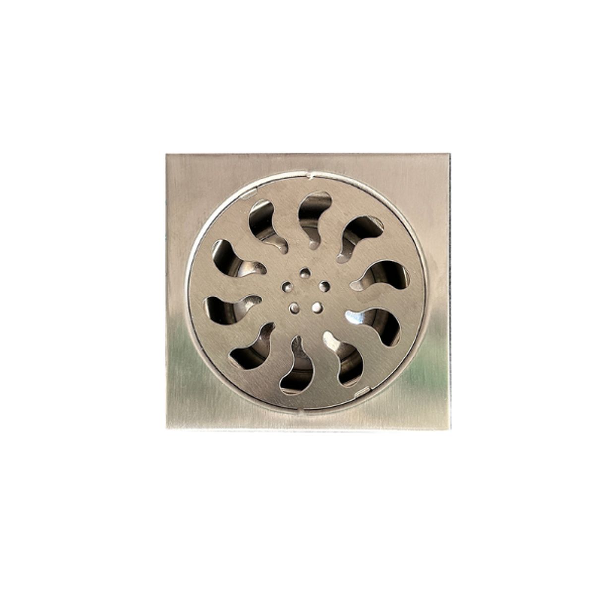 XM - SUMIDERO DE ACERO CUADRADO DECORATIVO 10X10 CM PLATEADO A-S1212302