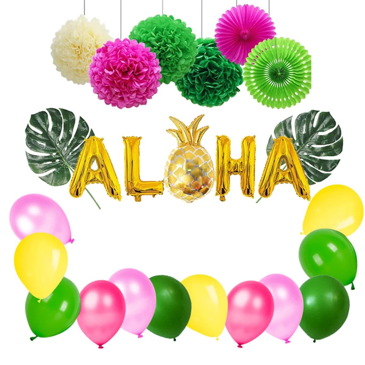 GENERICO - Set de Globos Hawaiano Nº 4