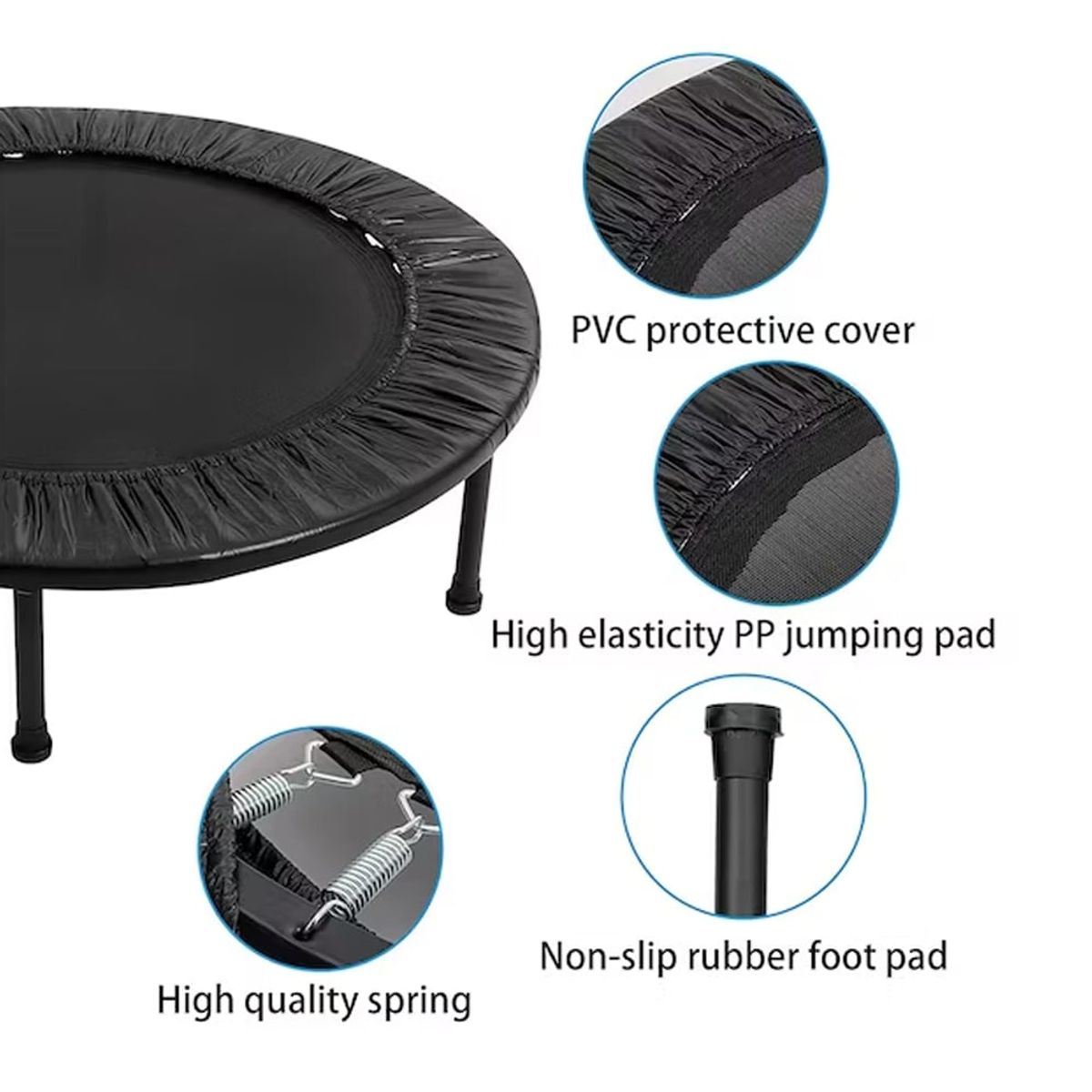 HOLGU - Trampolín Saltarín Aeróbico Gimnasia Resistente Ejercicios