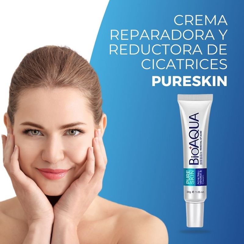 BIOAQUA - Crema Reparadora y Reductora de Cicatrices PureSkin 30g