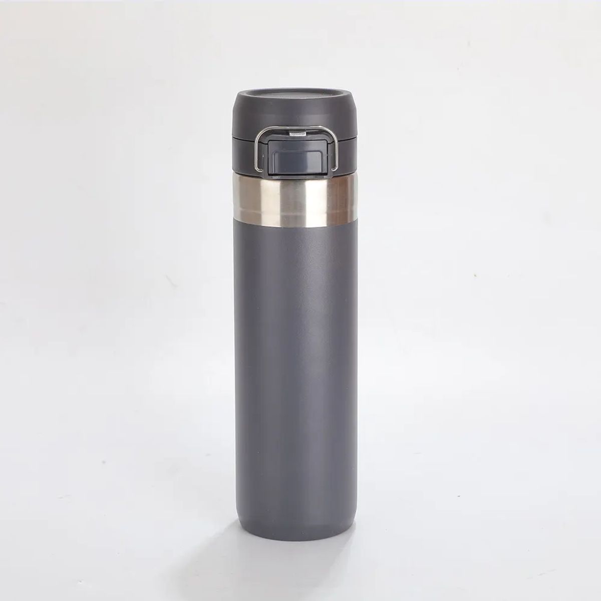 GENERICO - Botella tomatodo termico de acero gris 800 ml