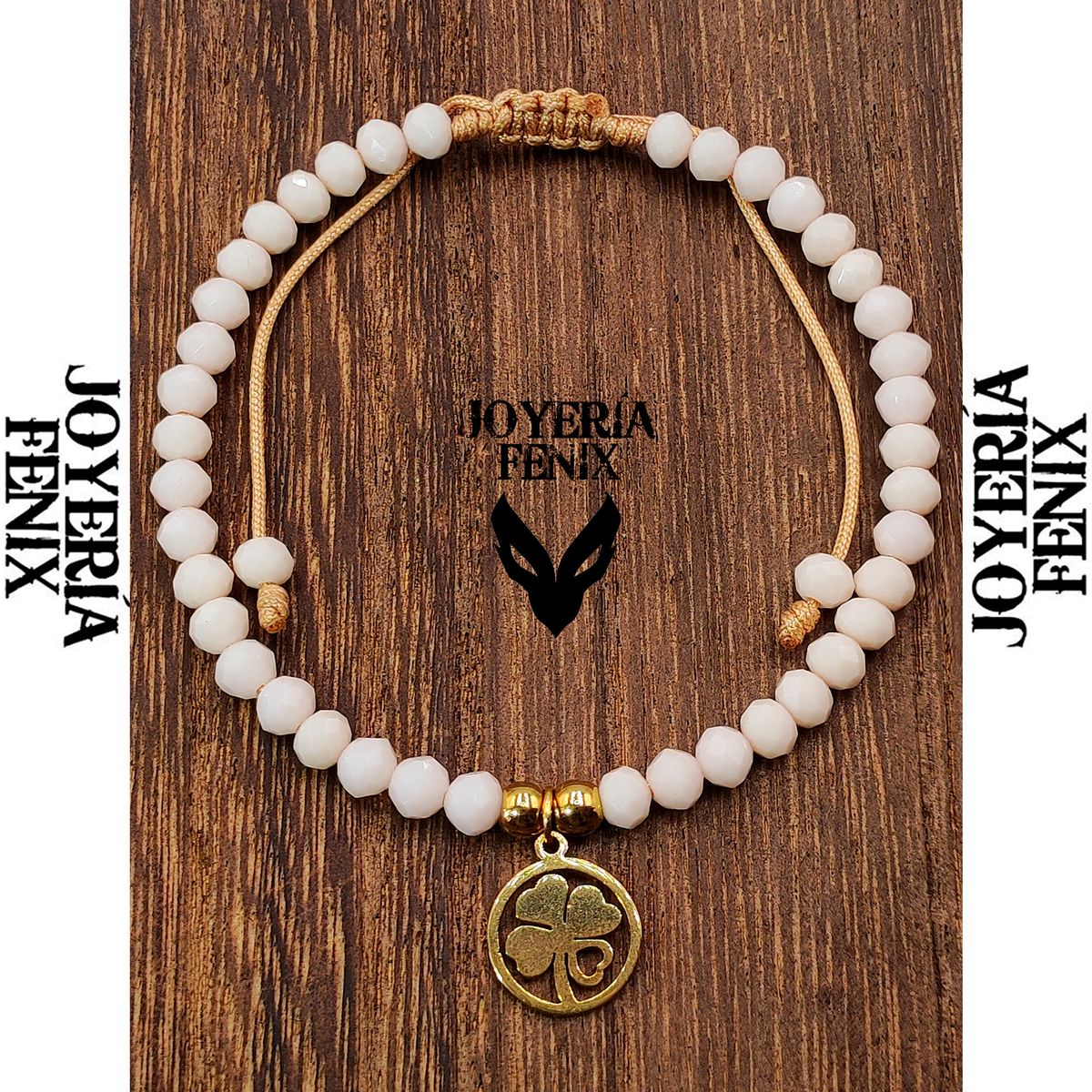 JOYERIA FENIX - Pulsera Trébol Ajustable - Joyería Fénix