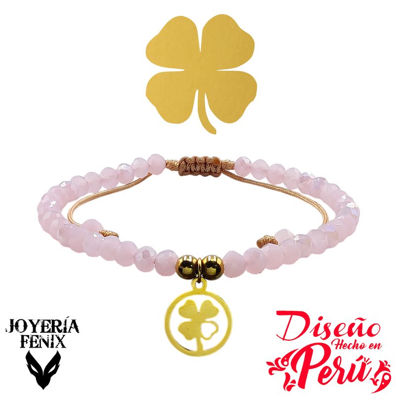 JOYERIA FENIX - Pulsera Trébol Ajustable - Joyería Fénix