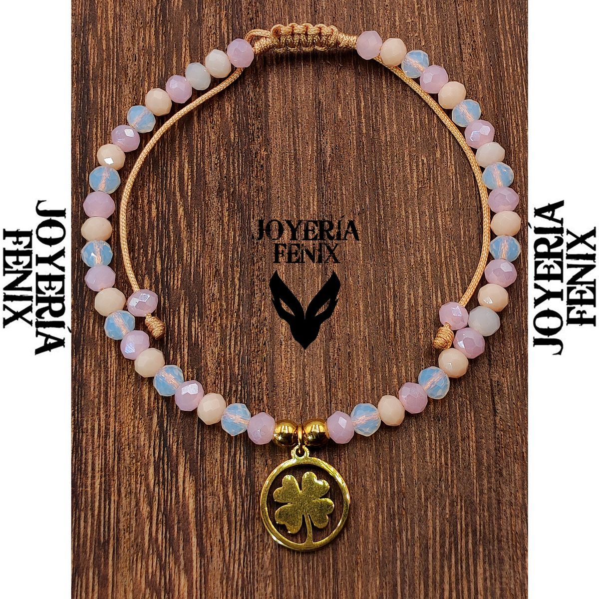 JOYERIA FENIX - Pulsera Trébol Ajustable - Joyería Fénix