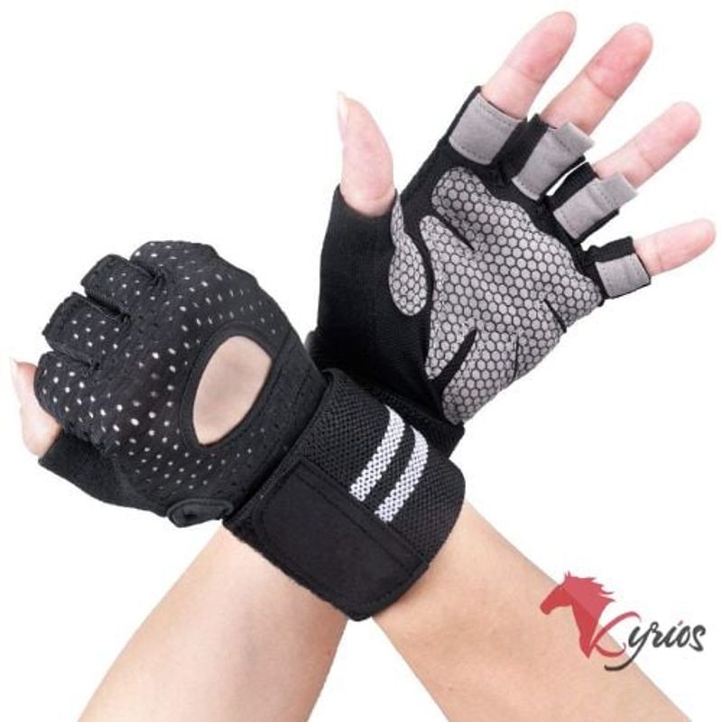 NO LOGO - Guantes De Protección Con Muñequera Para Entrenamientos