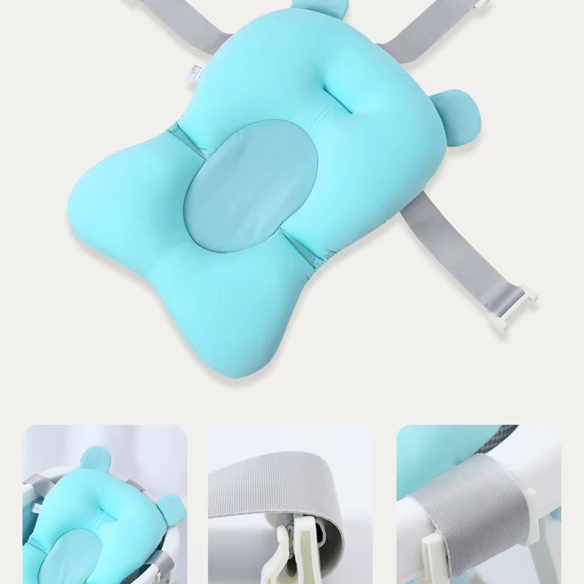 GENERICO - Cojín de Baño Antideslizante Verde de Bebés