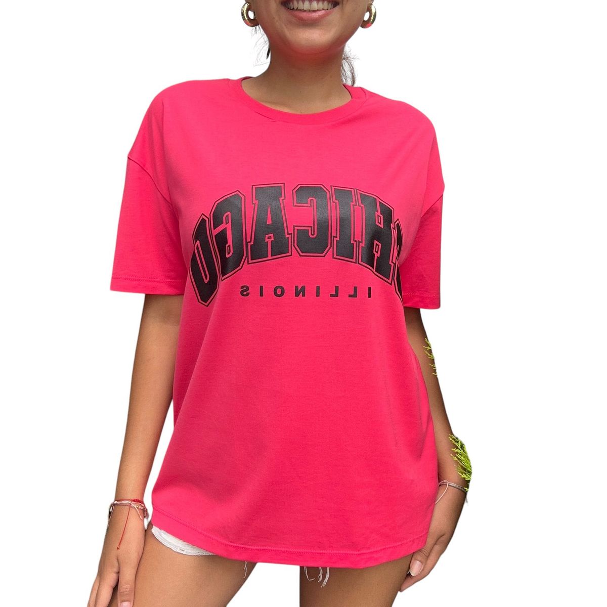 ENGELL - Polo Oversize Chicago Fucsia