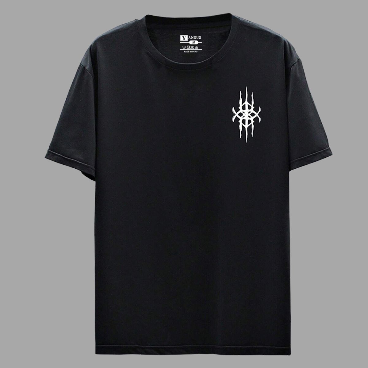 YANSUS - Polo Hombre Yansus Negro Estampado
