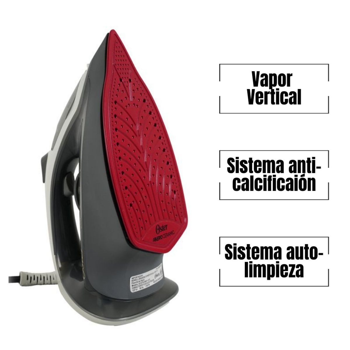 OSTER - Plancha de Vapor AeroCeramica Oster GCSTAC6901