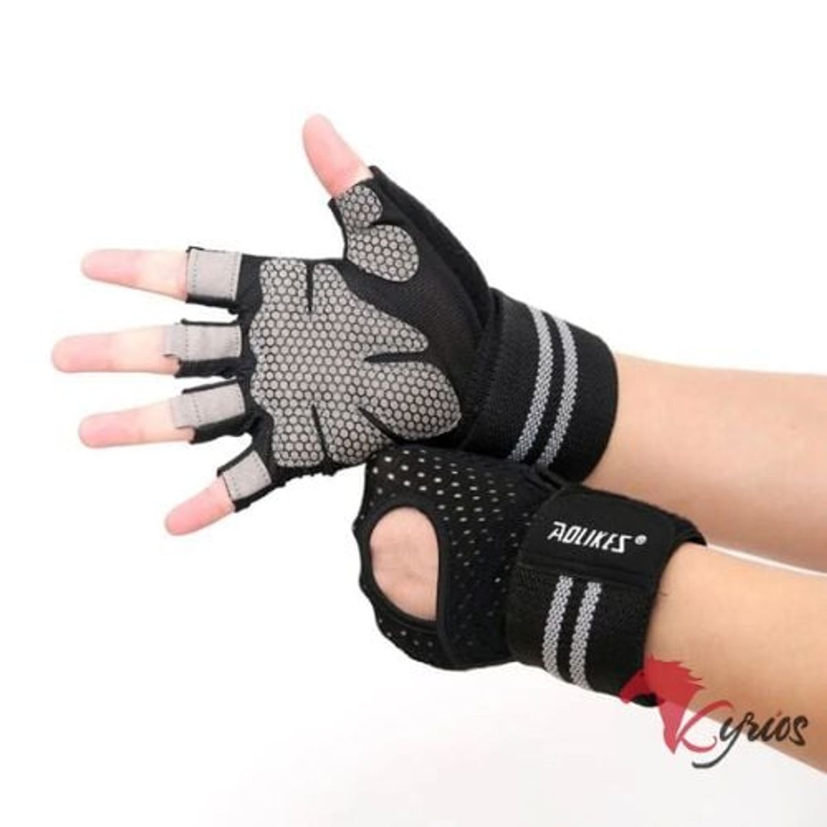 NO LOGO - Guantes Con Muñequera Y Antideslizante Para Entrenamiento