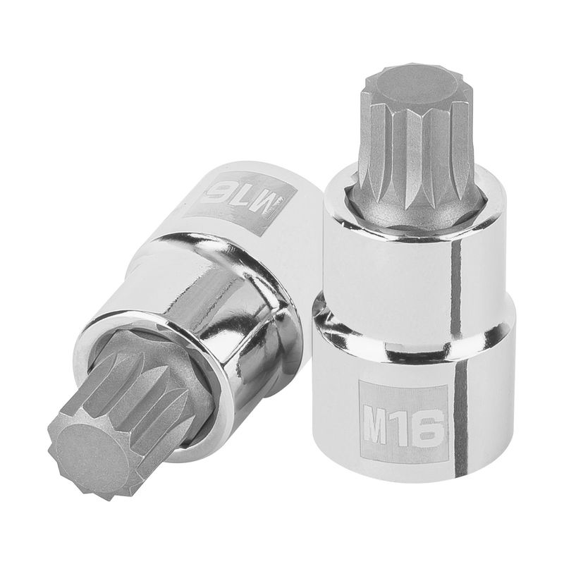 TRUPER - Dado M16 Bristol Punta Corta Encastre de 1/2" 101247 Truper