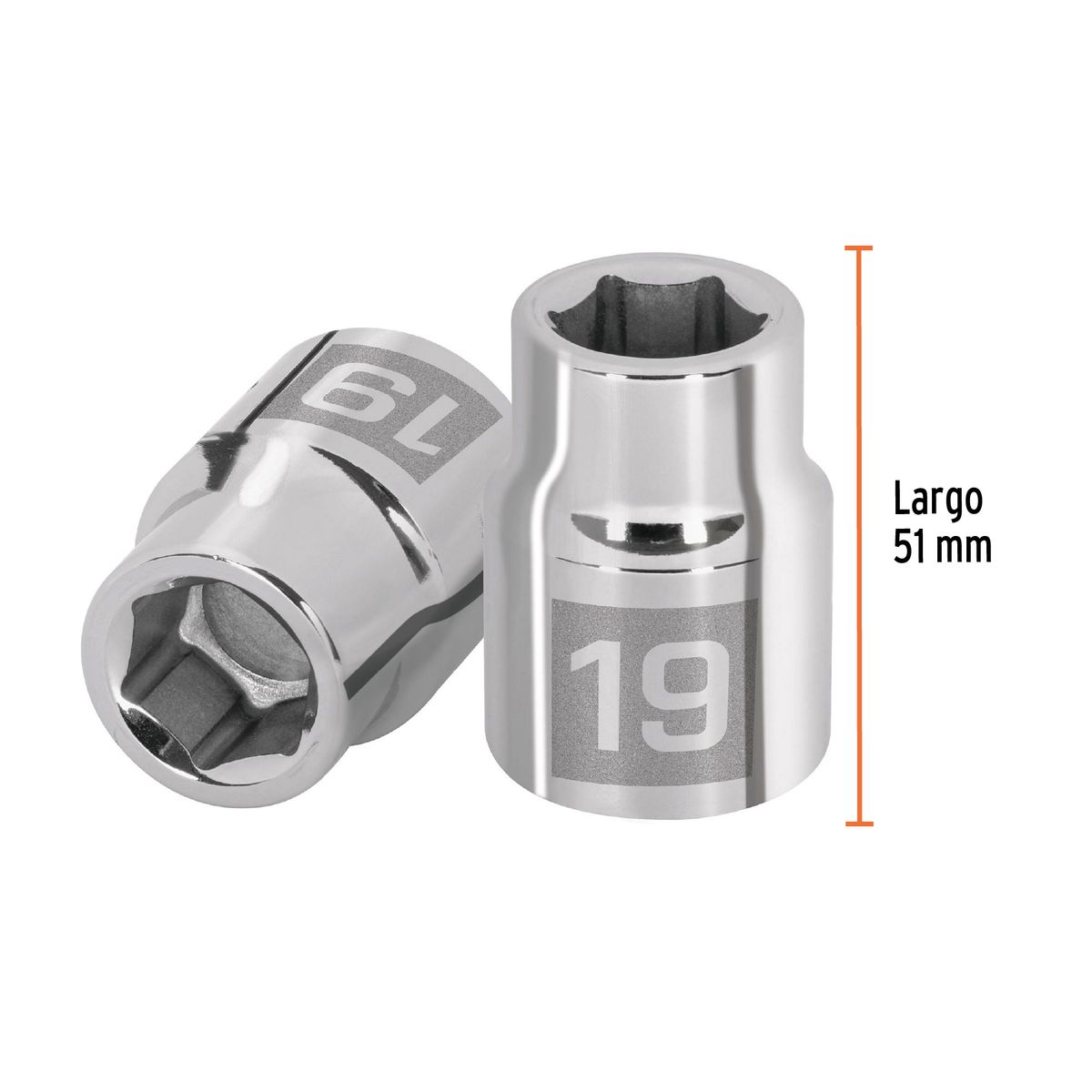 TRUPER - Dado 19mm Hexagonal Encastre de 3/4" 14965 Truper