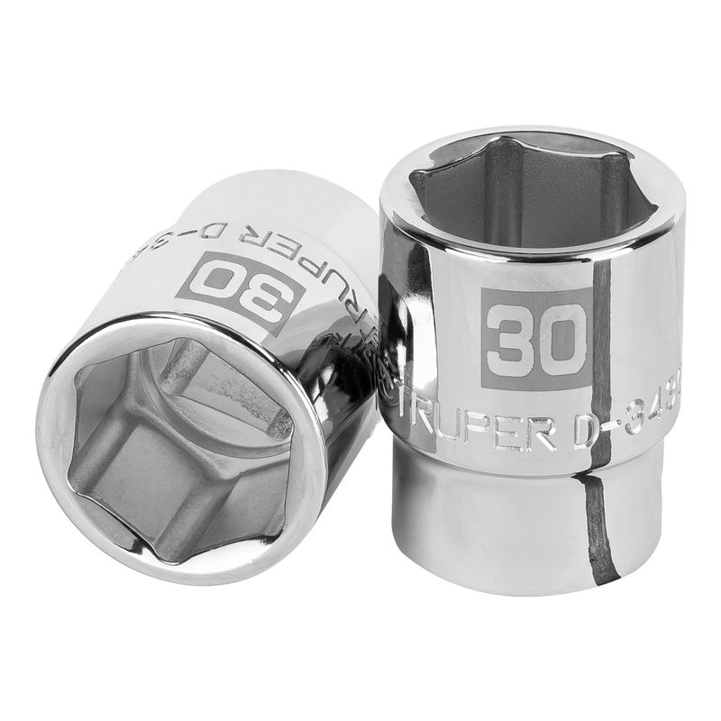 TRUPER - Dado 30mm Hexagonal Encastre de 3/4" 14979 Truper