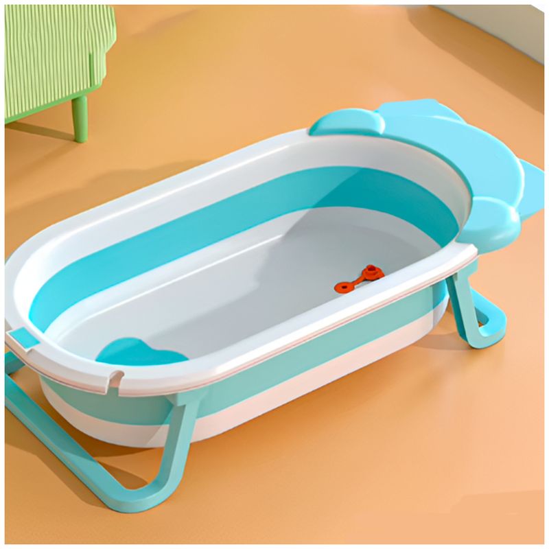 GENERICO - Bañera Para Bebe Con Cojín Flotador Celeste