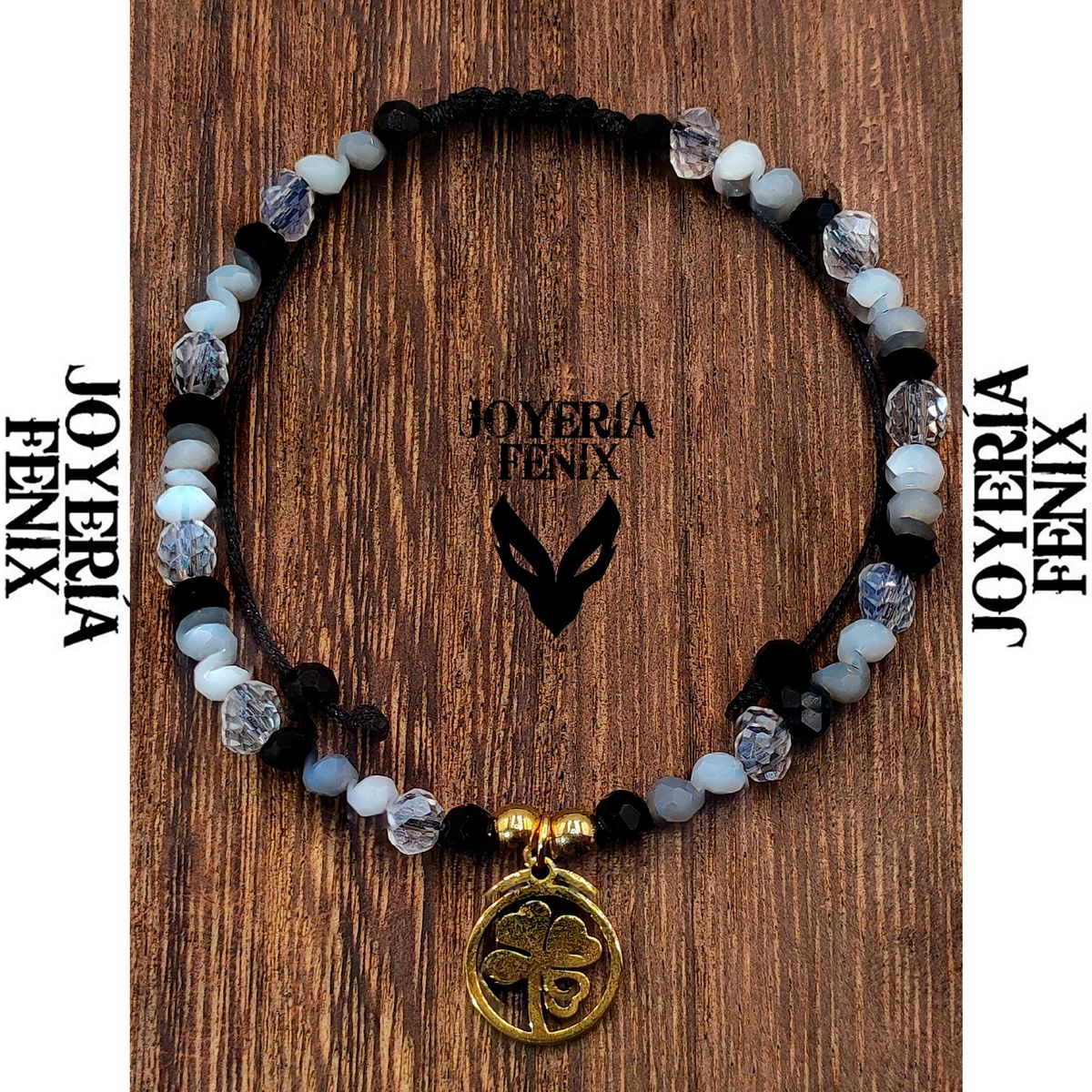 JOYERIA FENIX - Pulsera Trébol Ajustable - Joyería Fénix