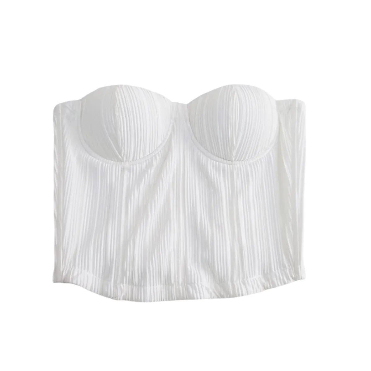 GENERICO - BUSTIER de Tirantes con Diseño de Corset modelo Lavender 20M13