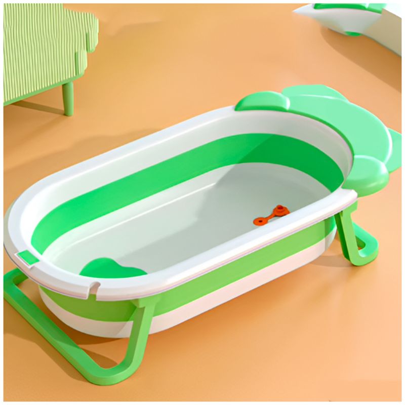 GENERICO - Bañera Para Bebe Con Cojín Flotador Verde