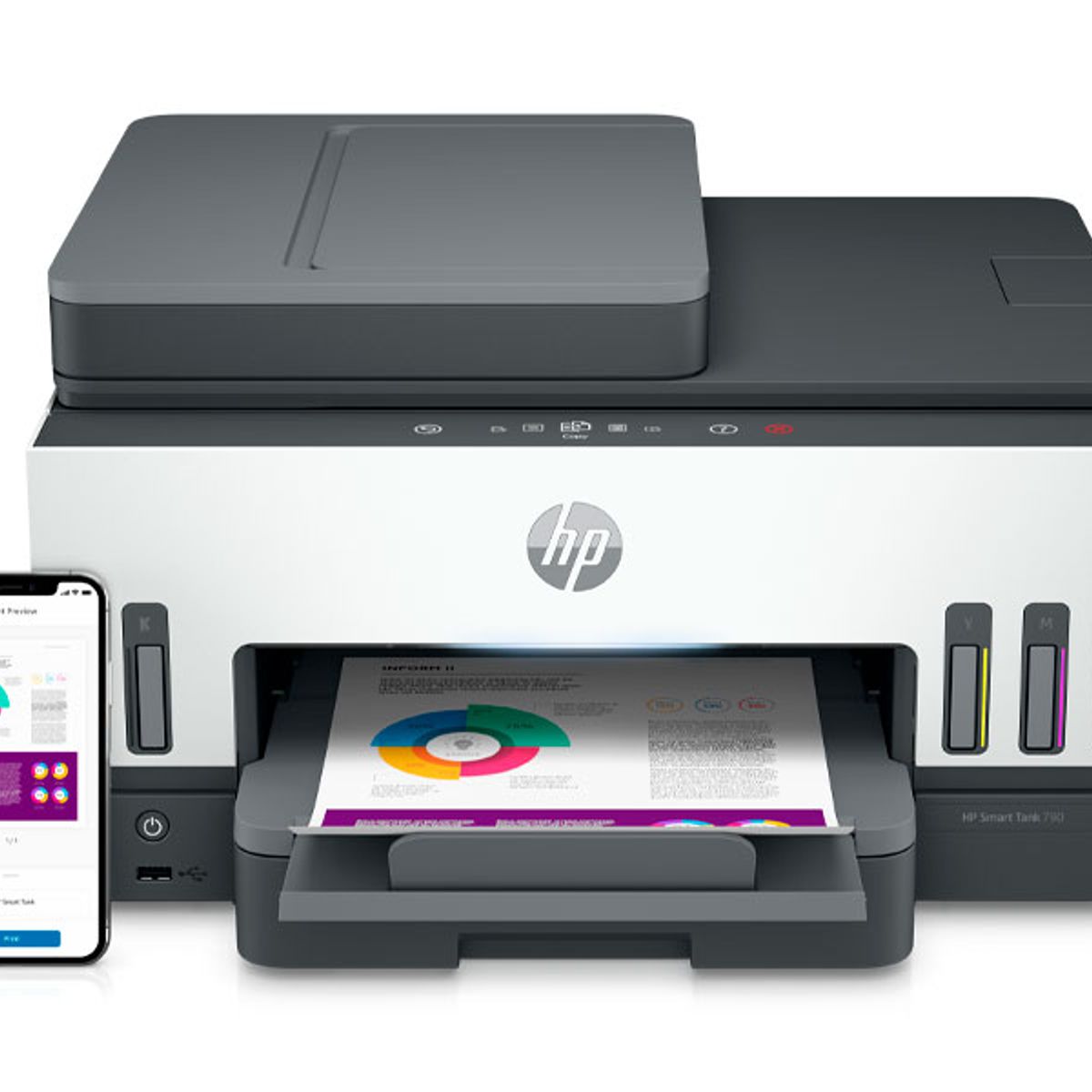 HP - Impresora Multifuncional HP 750 Smart Tank WiFi