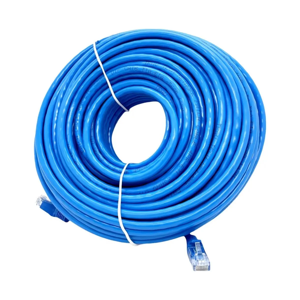 GENERICO - Cable De Red Categoría 6A Ethernet Alta Velocidad 20 Metros Azul Cat6A