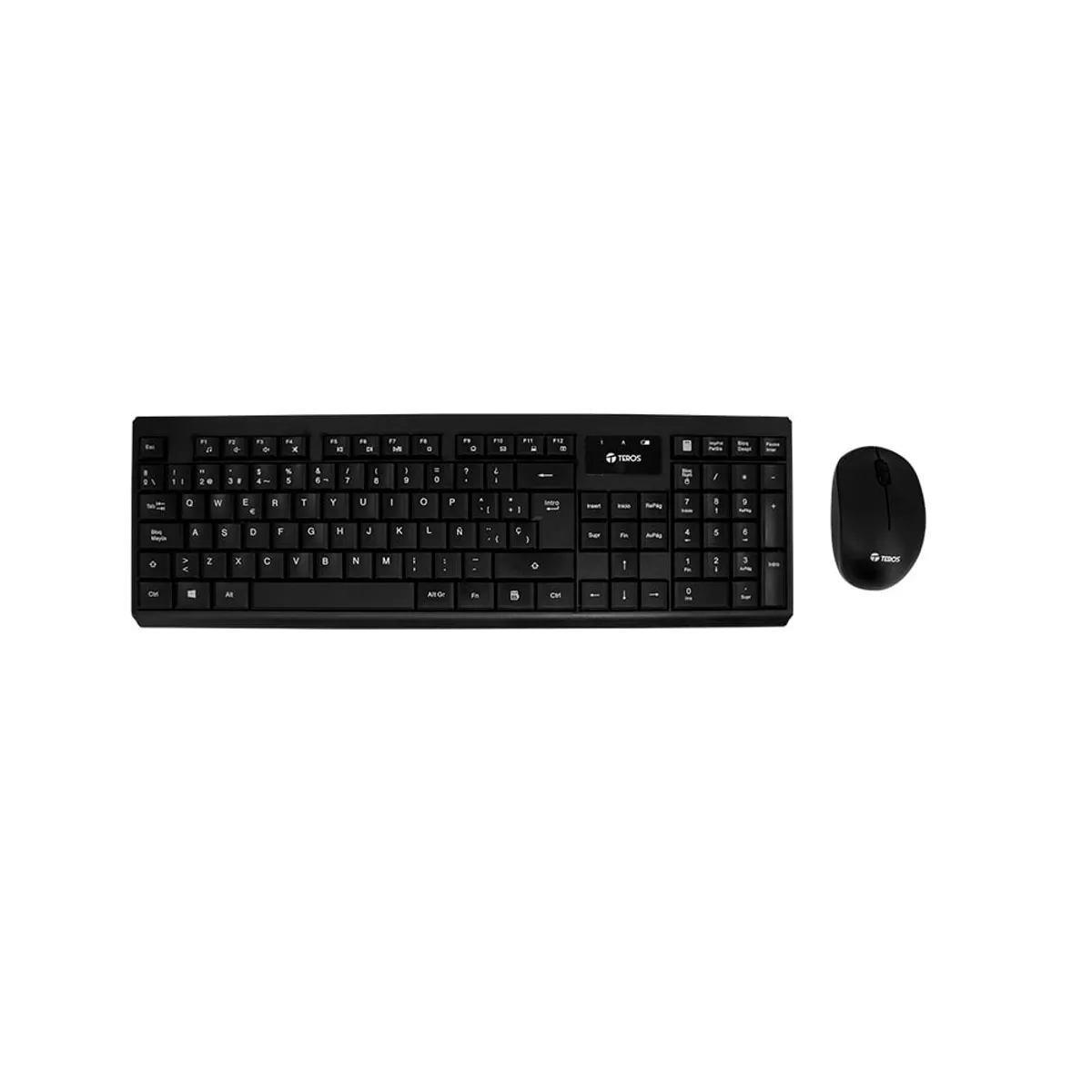 TEROS - Kit teclado y mouse TEROS TE-4071S inalámbrico 24GHz español