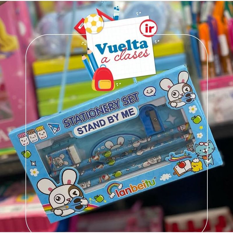 MORITA BAG STORE - SET ESCOLAR KAWAI PARA NIÑO