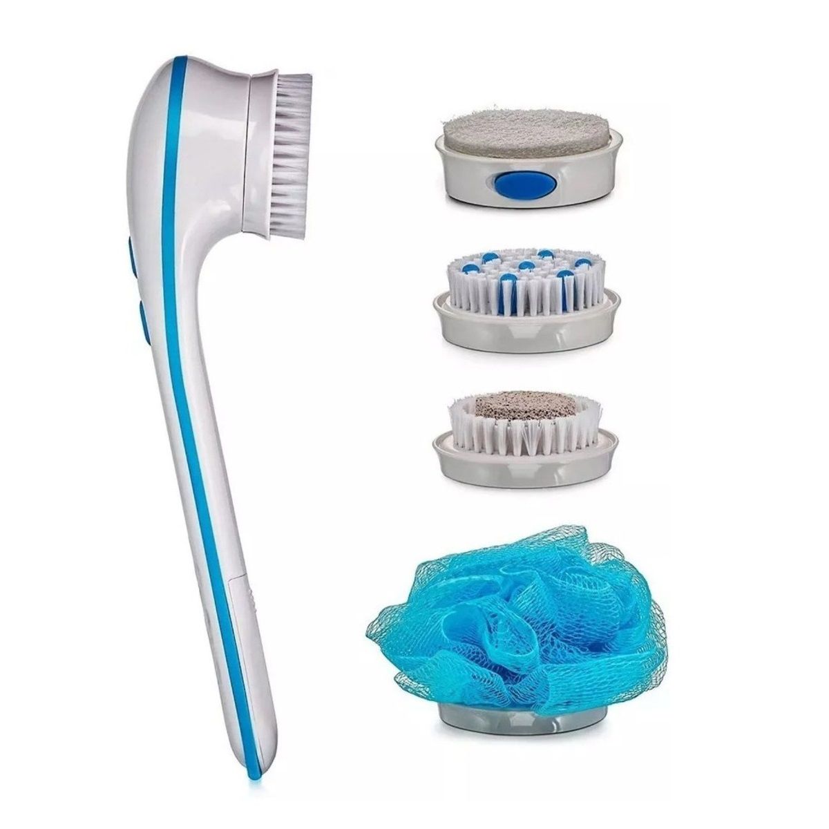 RISUTIMPORT - Masajeador Corporal De Ducha Spa 5 En 1 Exfoliador
