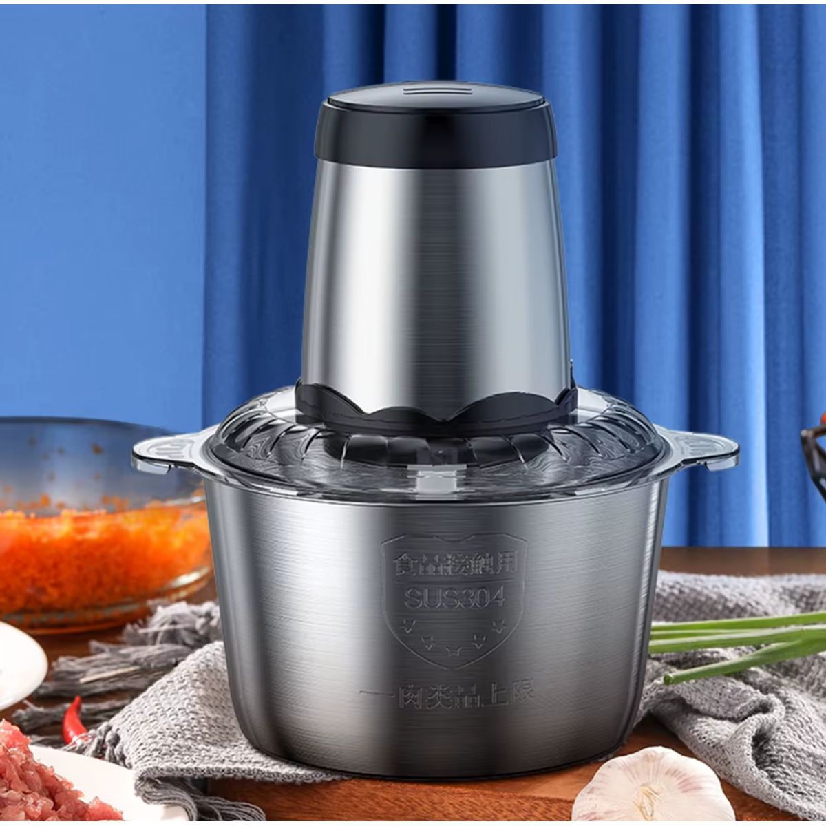 GENERICO - Picador electrico acero inoxidable carne verduras cocina