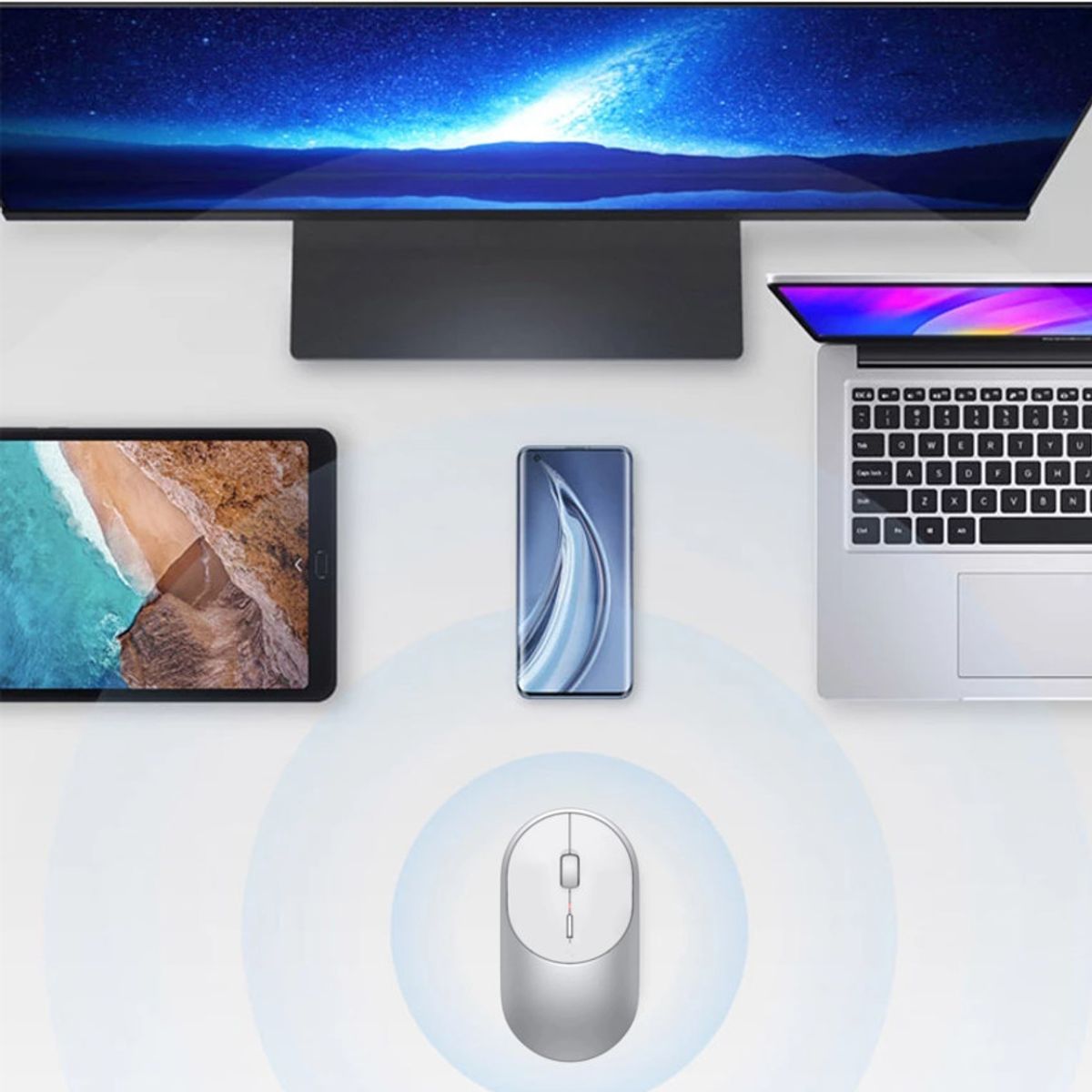 GENERICO - Mouse dual mode bluetooth +inalambrico 24g tablet mac windows