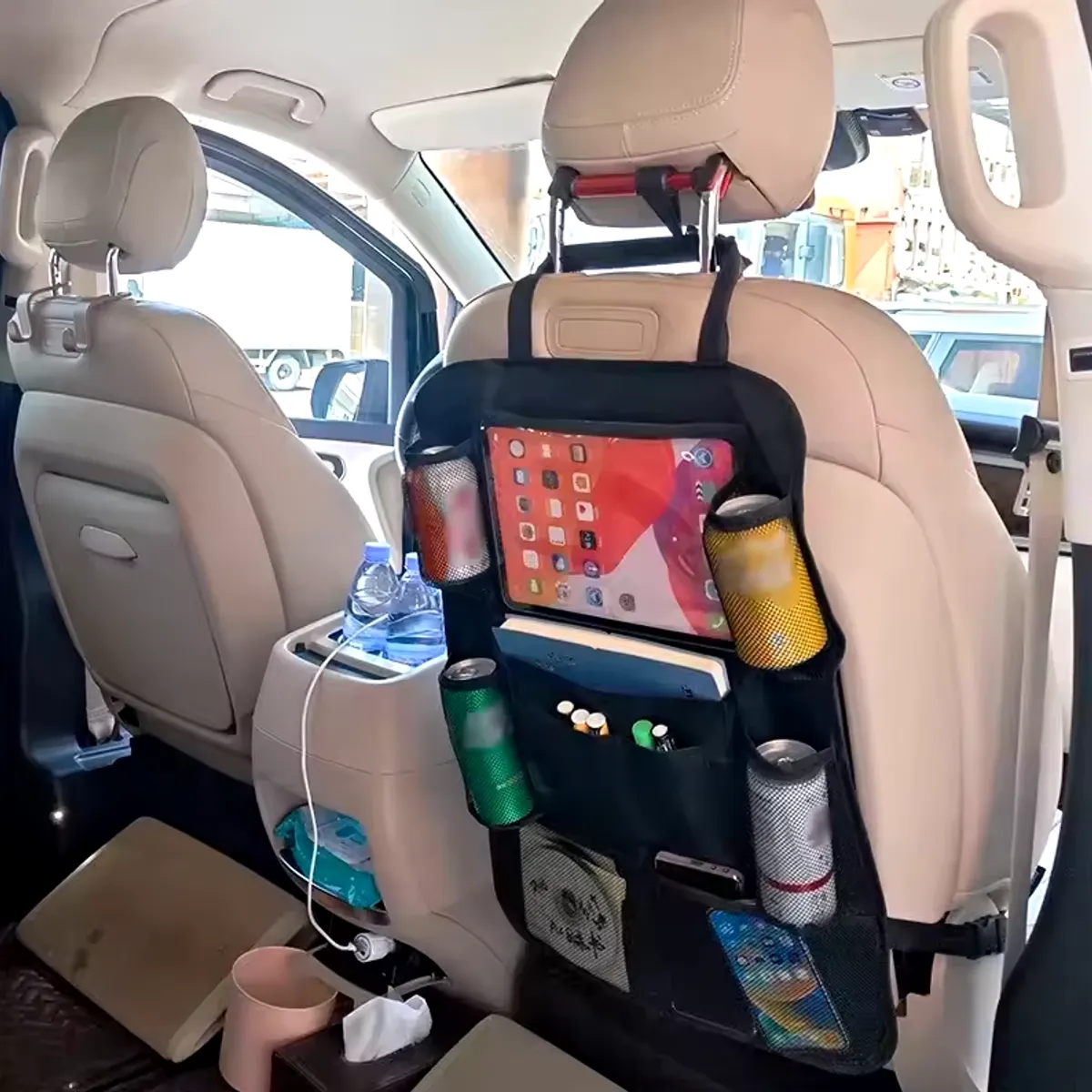 GENERICO - Organizador para asiento trasero de auto soporte para tablet