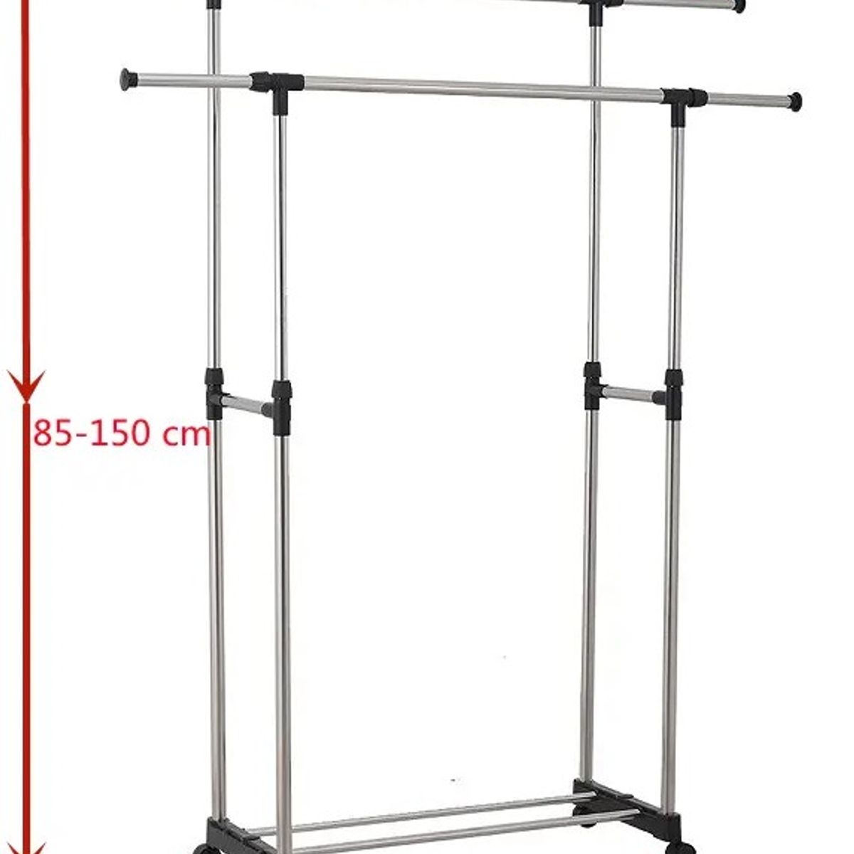 GENERICO - Colgador de Ropa doble Barra Tendedor Perchero Zapatera