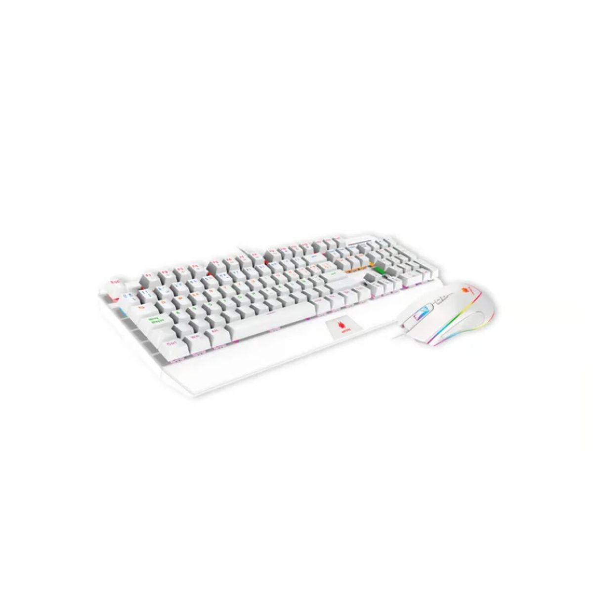 ANTRYX - Kit Gaming GC-5100 White Antryx Teclado + Mouse Switch Blue