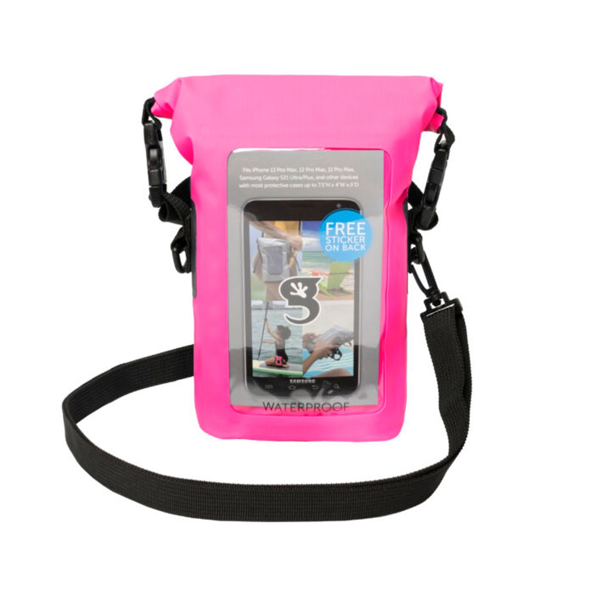 GECKOBRANDS - Phone Tote Dry Bag - Pink