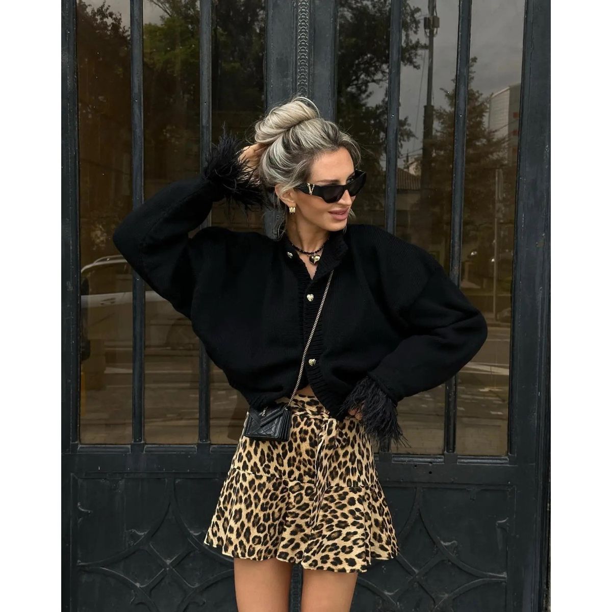 TIOZONEY - Suéter camisa de punto de manga larga