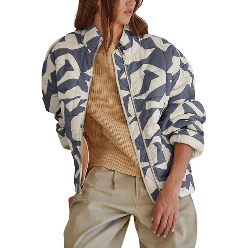 TIOZONEY - Chaqueta estampada para mujeres