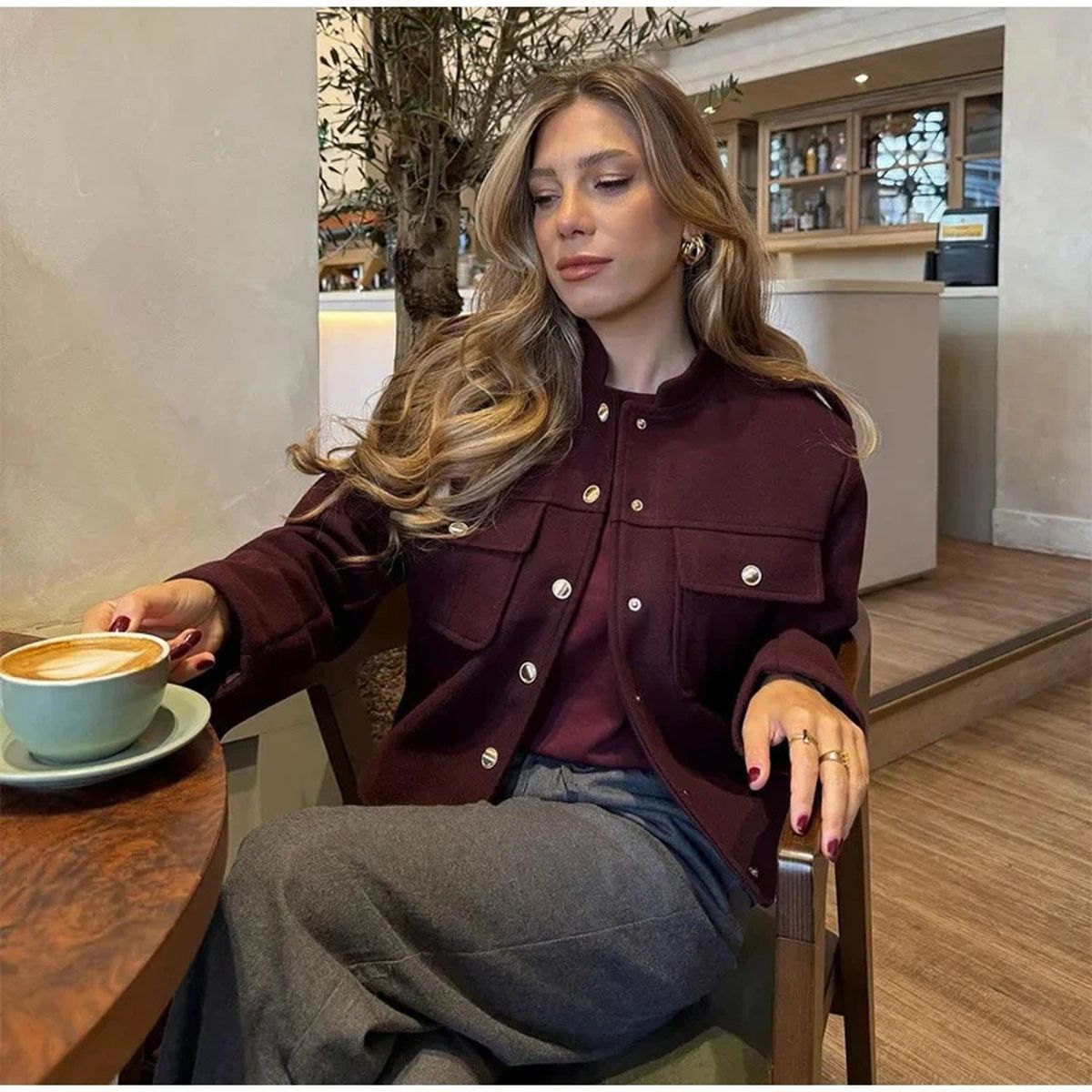 TIOZONEY - Chaqueta y blusa para mujeres