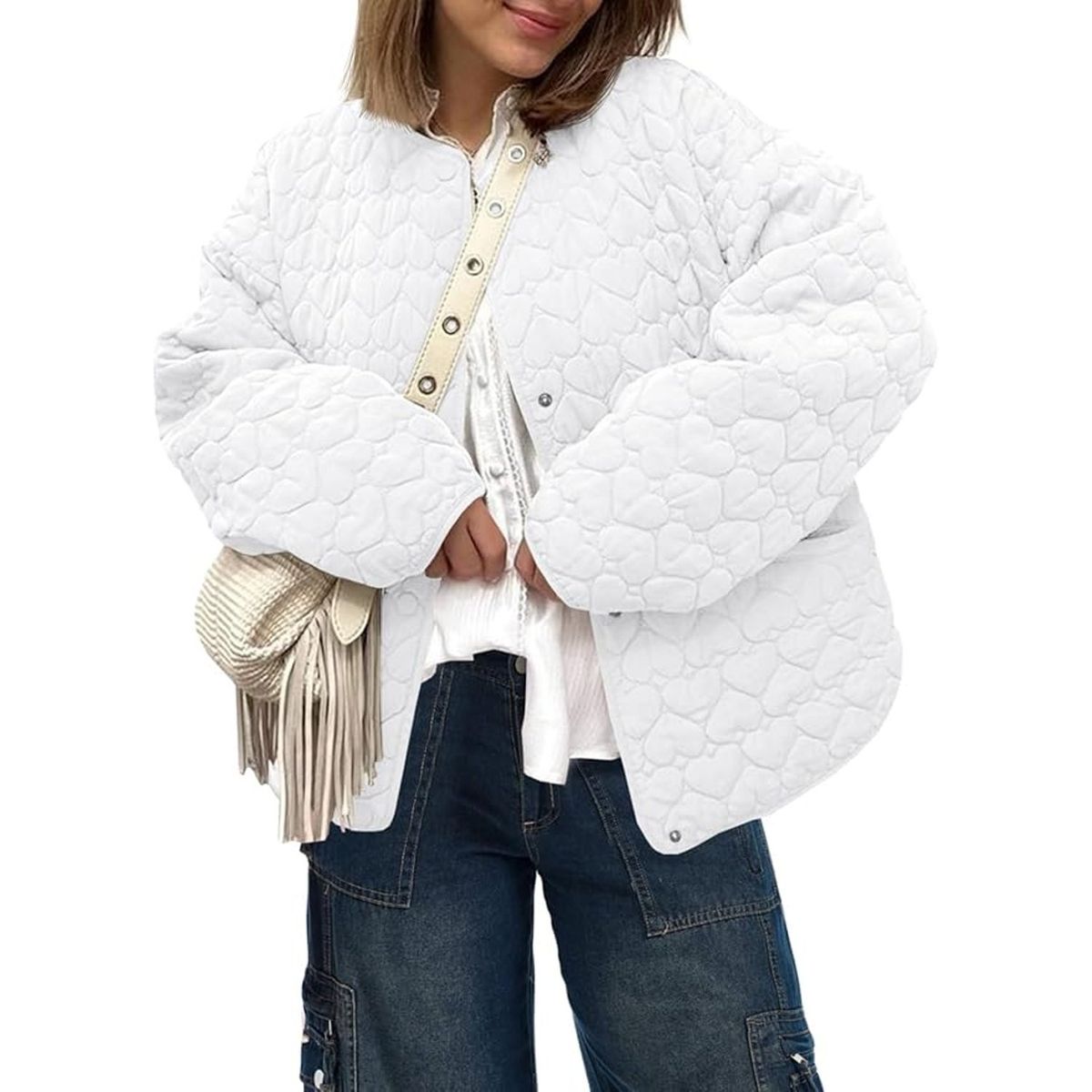 TIOZONEY - Chaqueta ligera acolchada para mujeres