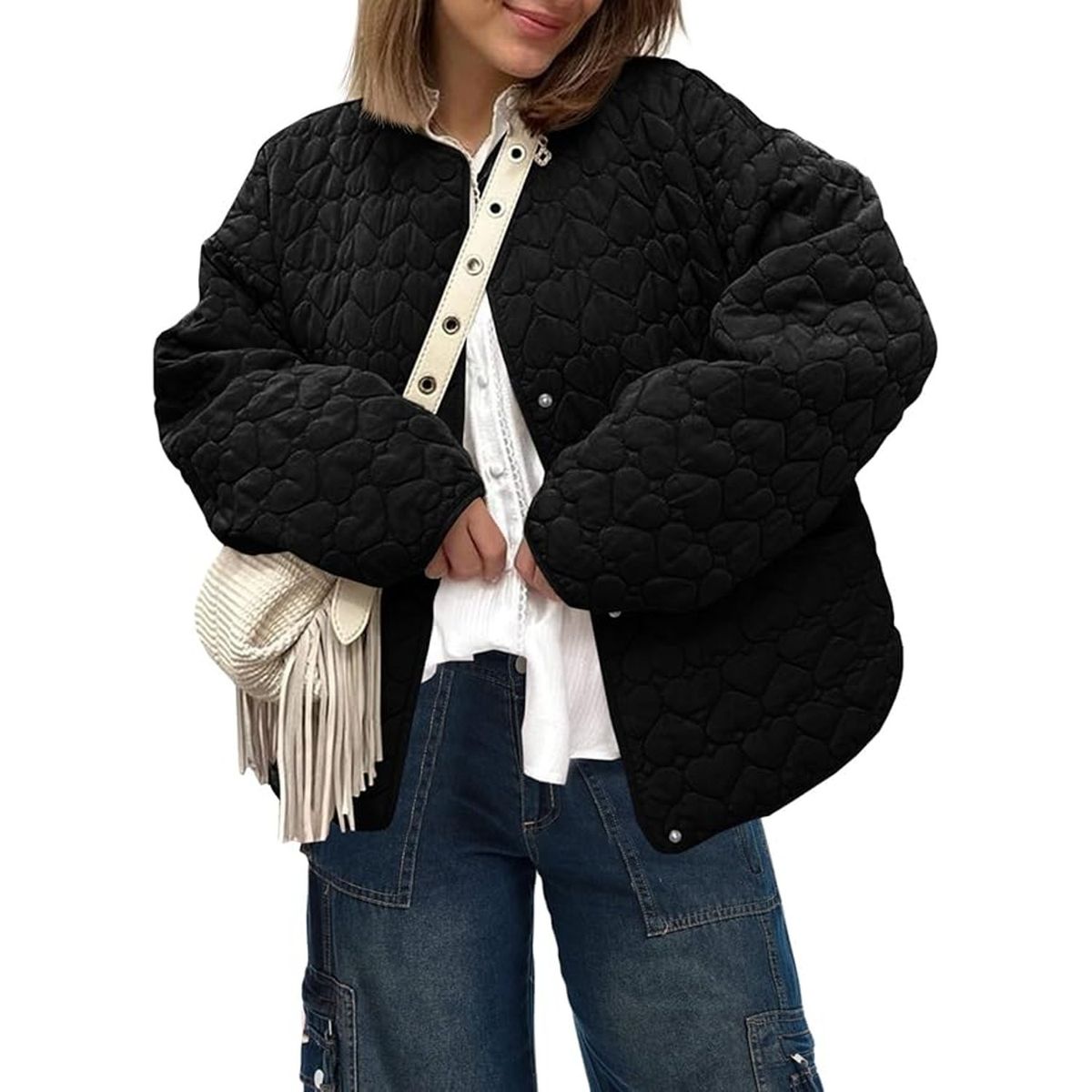 TIOZONEY - Chaqueta ligera acolchada para mujeres